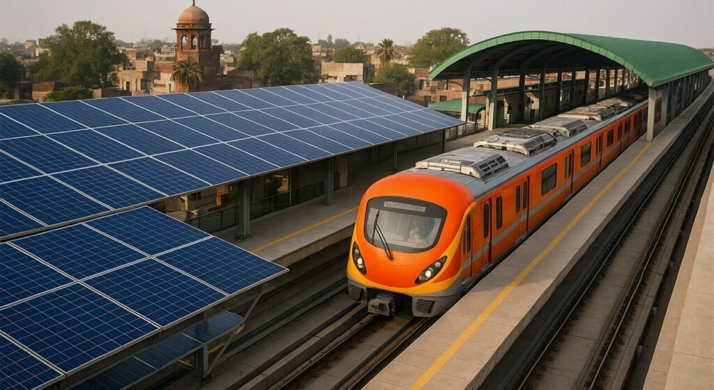 Punjab Unveils Solar Conversion at Orange Line Train Stations