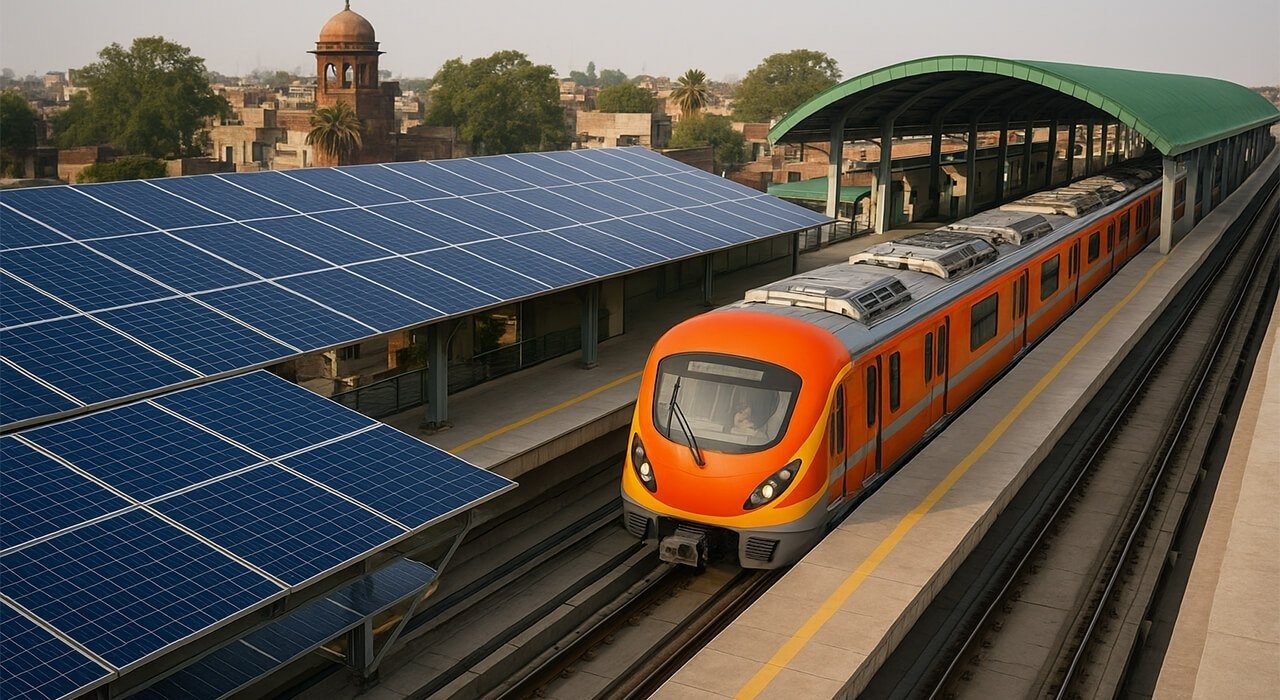 Punjab Unveils Solar Conversion at Orange Line Train Stations