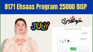 8171 Ehsaas 25000 BISP Registration 2025 Guide