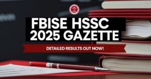 FBISE HSSC 2025 Gazette: Detailed Results Out Now!