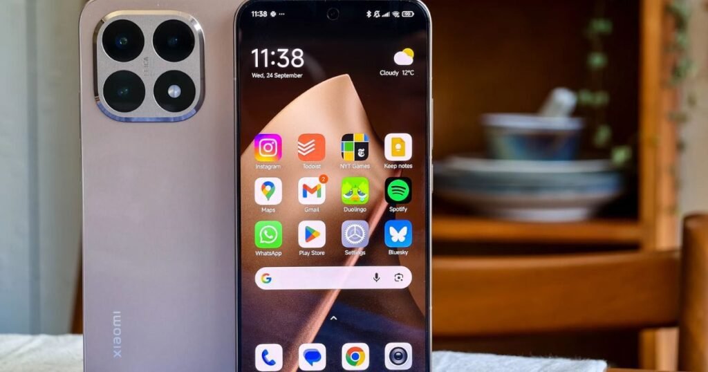 Xiaomi 15T Pro smartphone showcasing vibrant display and user interface