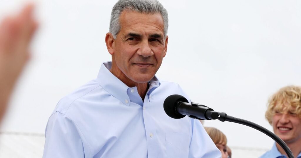 Jack Ciattarelli speaking about his business career