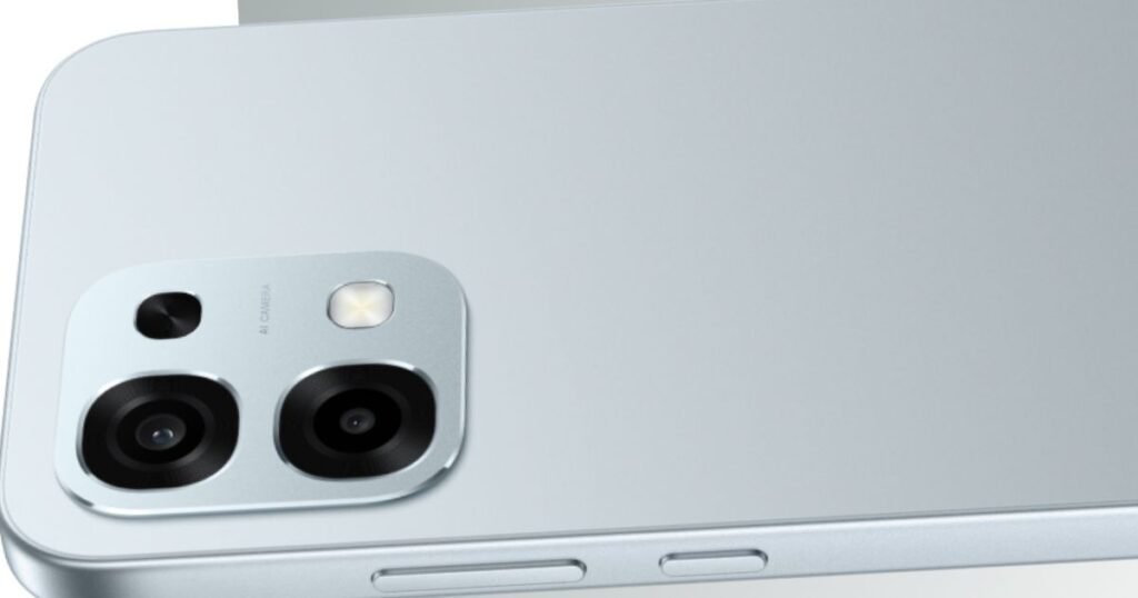OPPO A6 Pro smartphone showcasing its advanced dual rear camera setup.