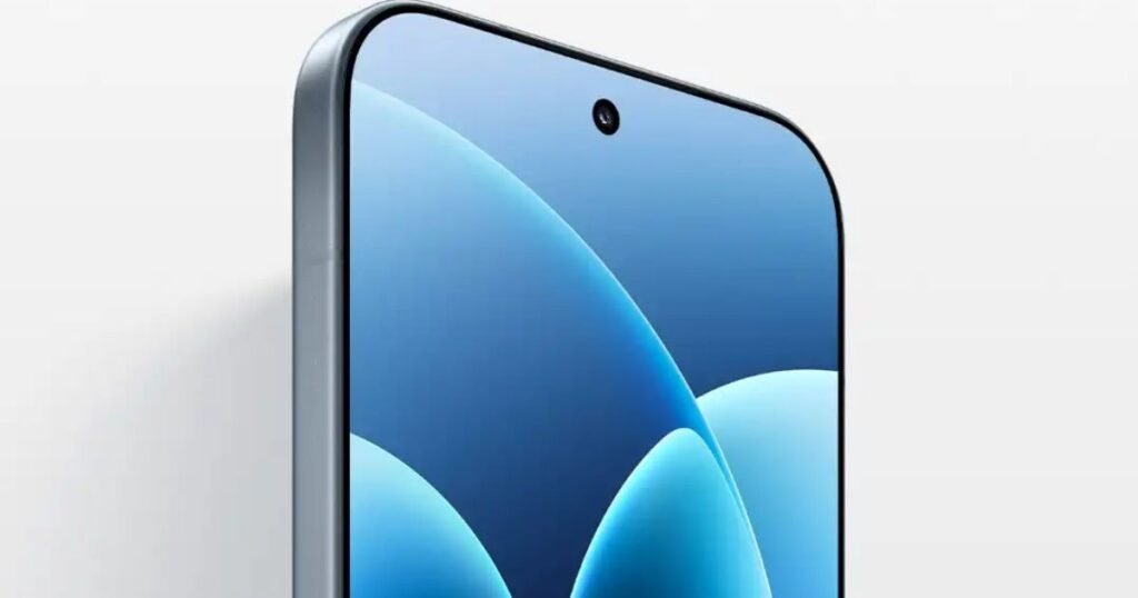 Xiaomi 17 Pro front display with 6.7-inch LTPO OLED screen, ultra-thin bezels, and punch-hole camera.
