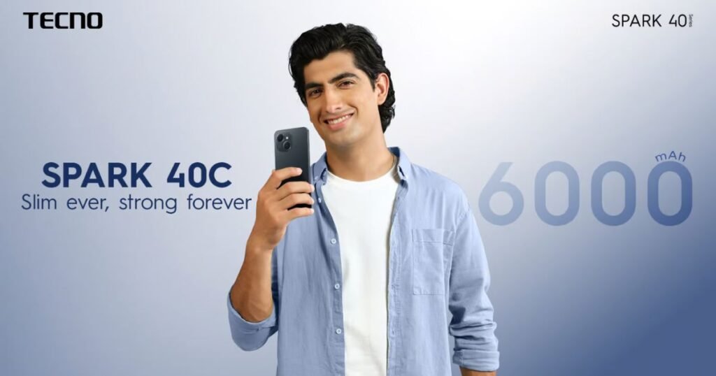 Tecno Spark 40C with 6000mAh battery and 120Hz smooth display