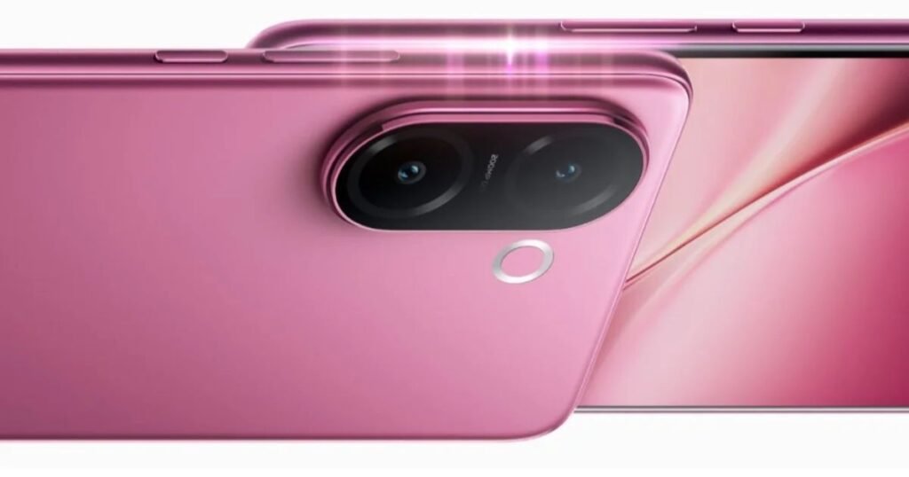 vivo v60e display with sleek design and punch-hole front camera